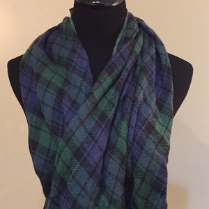 Adorable plaid reversible infinity scarf
